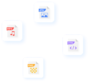 jpg, mp3, html, png 확장자의 아이콘 